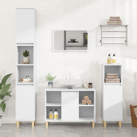 Sink Cabinet 80X33X60 Cm Engineered Wood