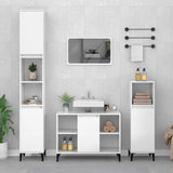 Sink Cabinet 80X33X60 Cm Engineered Wood