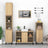 Sink Cabinet 80X33X60 Cm Engineered Wood