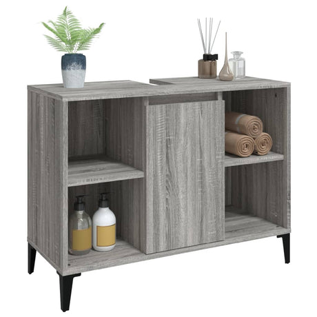 Sink Cabinet 80X33X60 Cm Engineered Wood