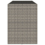 Bar Table With Glass Top Poly Rattan