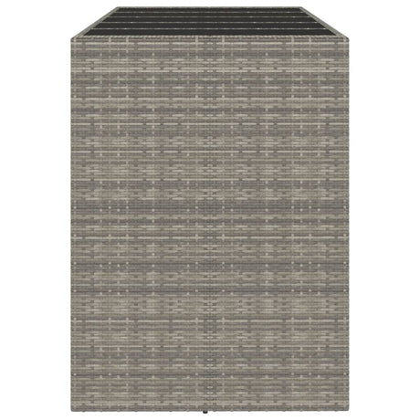 Bar Table With Glass Top Poly Rattan