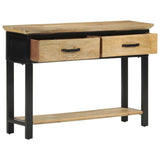 Console Table 110x30x75 cm Solid Rough Wood Mango