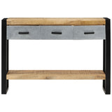 Console Table 110X30X76 Cm Solid Rough Wood Mango