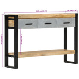 Console Table 110X30X76 Cm Solid Rough Wood Mango