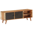 Tv Cabinet 112X30X40 Cm Solid Wood Acacia