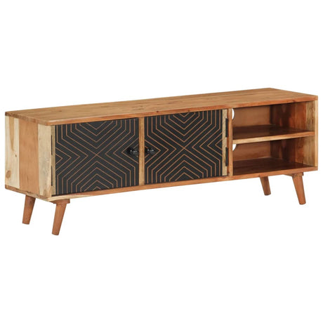 Tv Cabinet 112X30X40 Cm Solid Wood Acacia