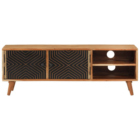 Tv Cabinet 112X30X40 Cm Solid Wood Acacia