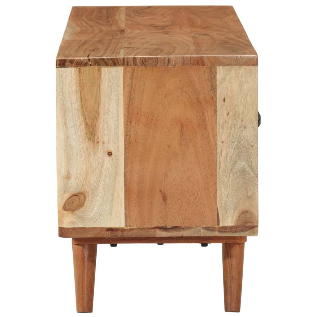 Tv Cabinet 112X30X40 Cm Solid Wood Acacia