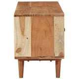 Tv Cabinet 112X30X40 Cm Solid Wood Acacia
