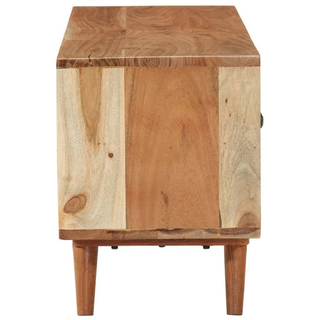 Tv Cabinet 112X30X40 Cm Solid Wood Acacia
