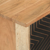 Tv Cabinet 112X30X40 Cm Solid Wood Acacia