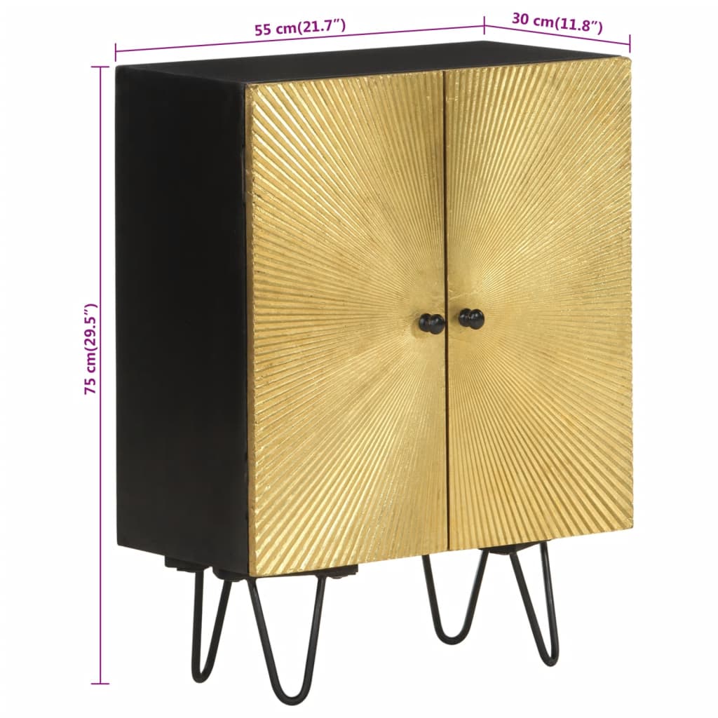 Sideboard 55X30X75 Cm Solid Wood Mango