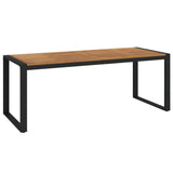 Garden Table With U-Shaped Legs Solid Wood Acacia