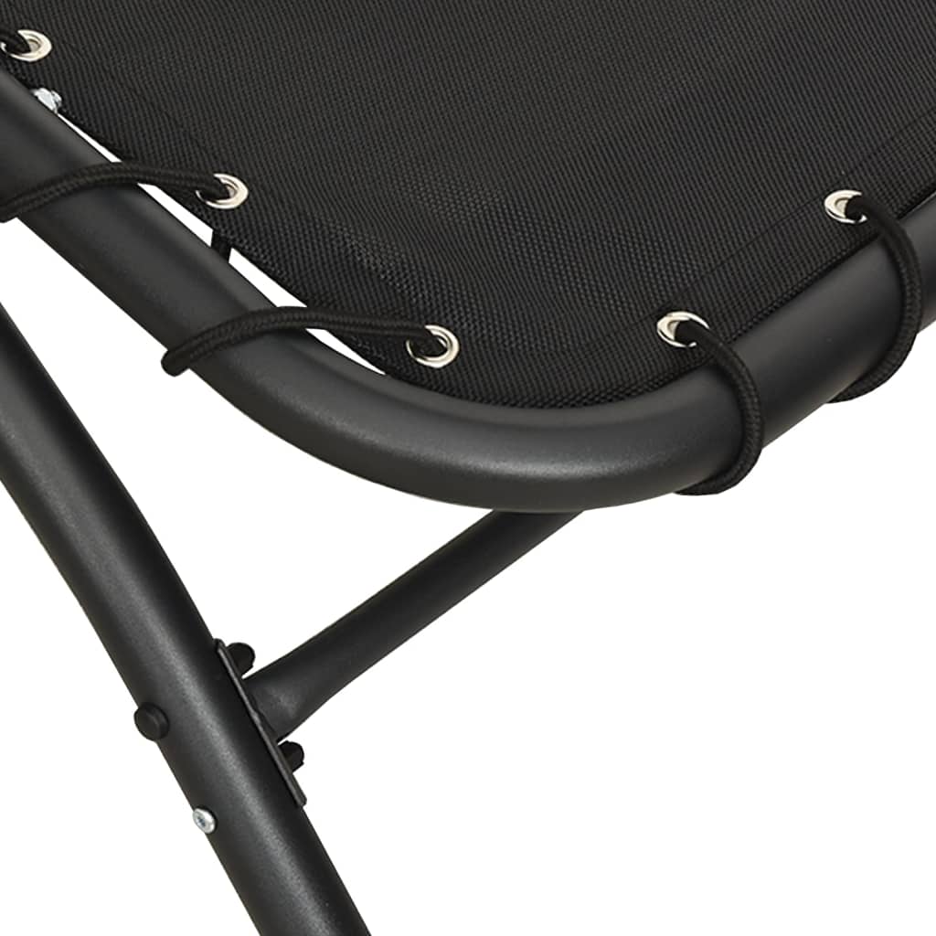 Sun Lounger With Canopy 167X80X195 Cm Fabric And Steel