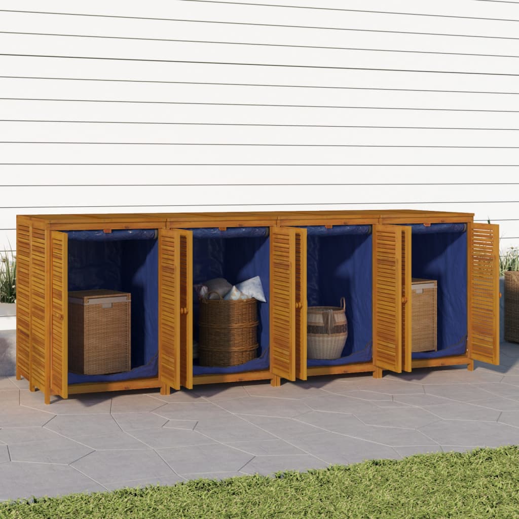 Garden Storage Box Solid Wood Acacia