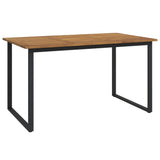 5 Piece Garden Dining Set Solid Wood Acacia And Metal