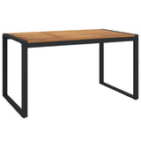 5 Piece Garden Dining Set Solid Wood Acacia And Metal