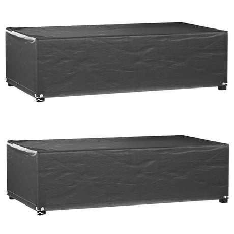 Garden Furniture Covers 2Pcs 4 Person Poly Rattan 113X113Cm