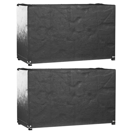 Garden Furniture Covers 2Pcs 4 Person Poly Rattan 113X113Cm