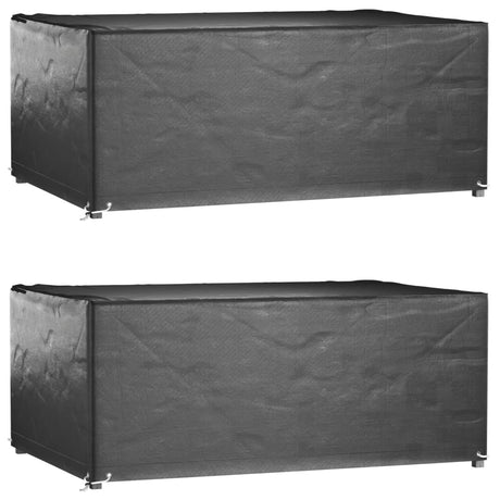 Garden Furniture Covers 2Pcs 4 Person Poly Rattan 113X113Cm