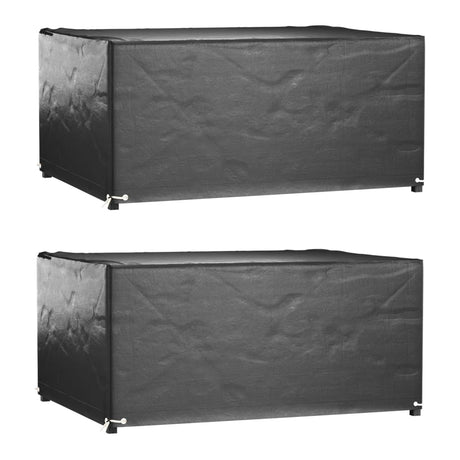 Garden Furniture Covers 2Pcs 4 Person Poly Rattan 113X113Cm