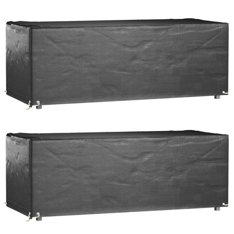 Garden Furniture Covers 2Pcs 4 Person Poly Rattan 113X113Cm