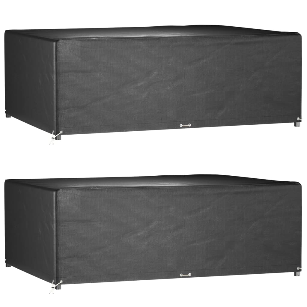 Garden Furniture Covers 2Pcs 4 Person Poly Rattan 113X113Cm