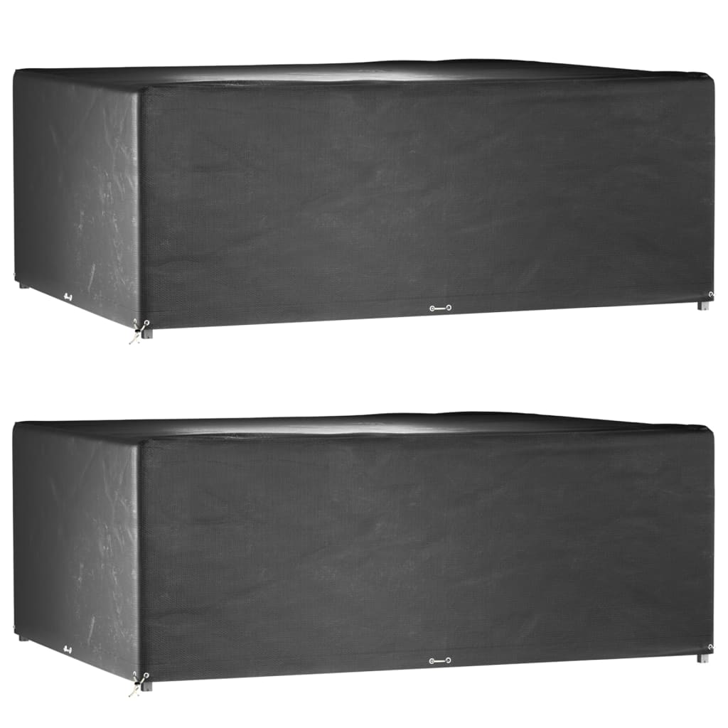 Garden Furniture Covers 2Pcs 4 Person Poly Rattan 113X113Cm