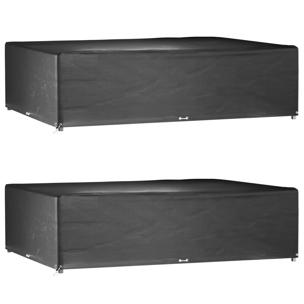 Garden Furniture Covers 2Pcs 4 Person Poly Rattan 113X113Cm