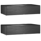 Garden Furniture Covers 2Pcs 4 Person Poly Rattan 113X113Cm