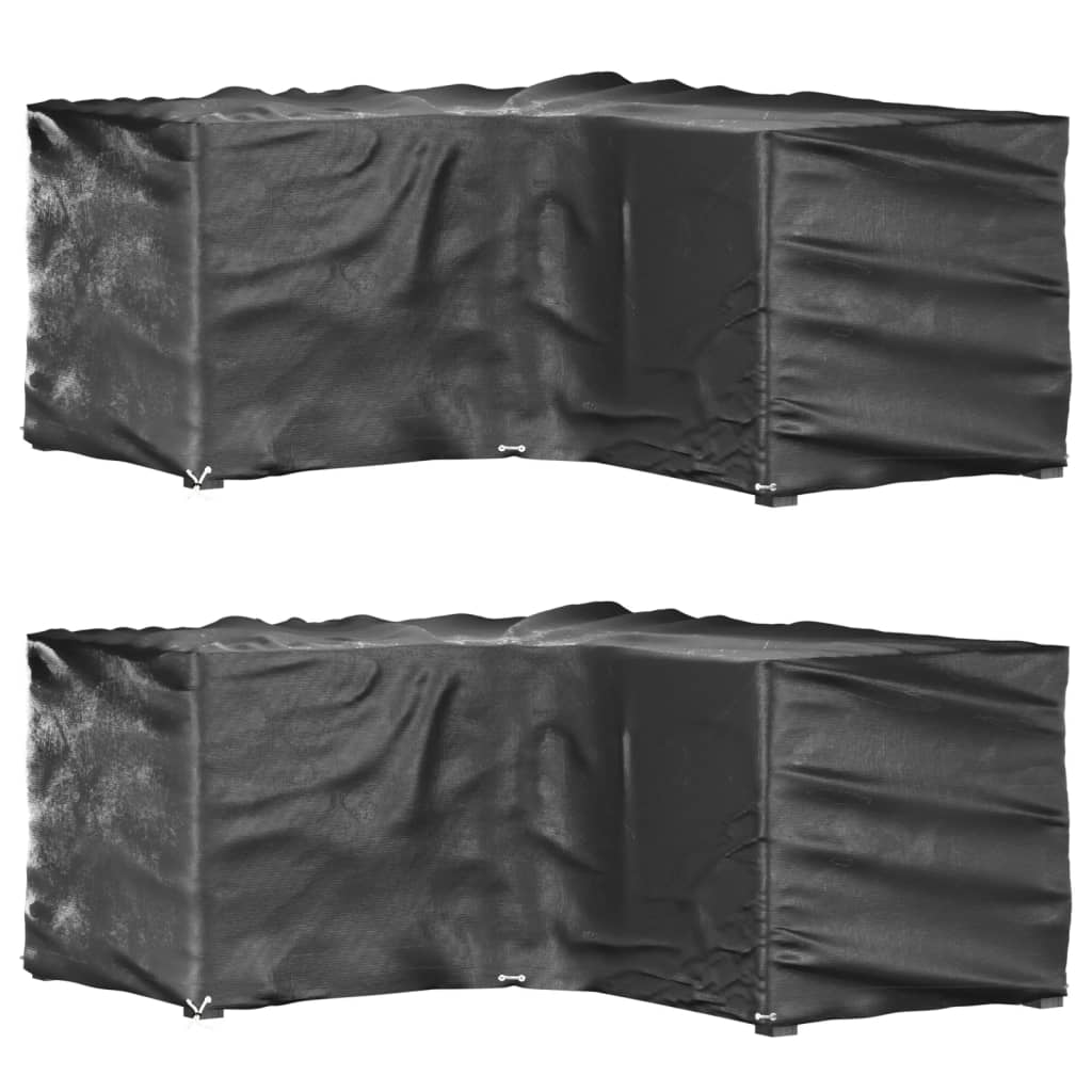 Garden Furniture Cover L-Shaped 12 Eyelets 250X90X90 Cm