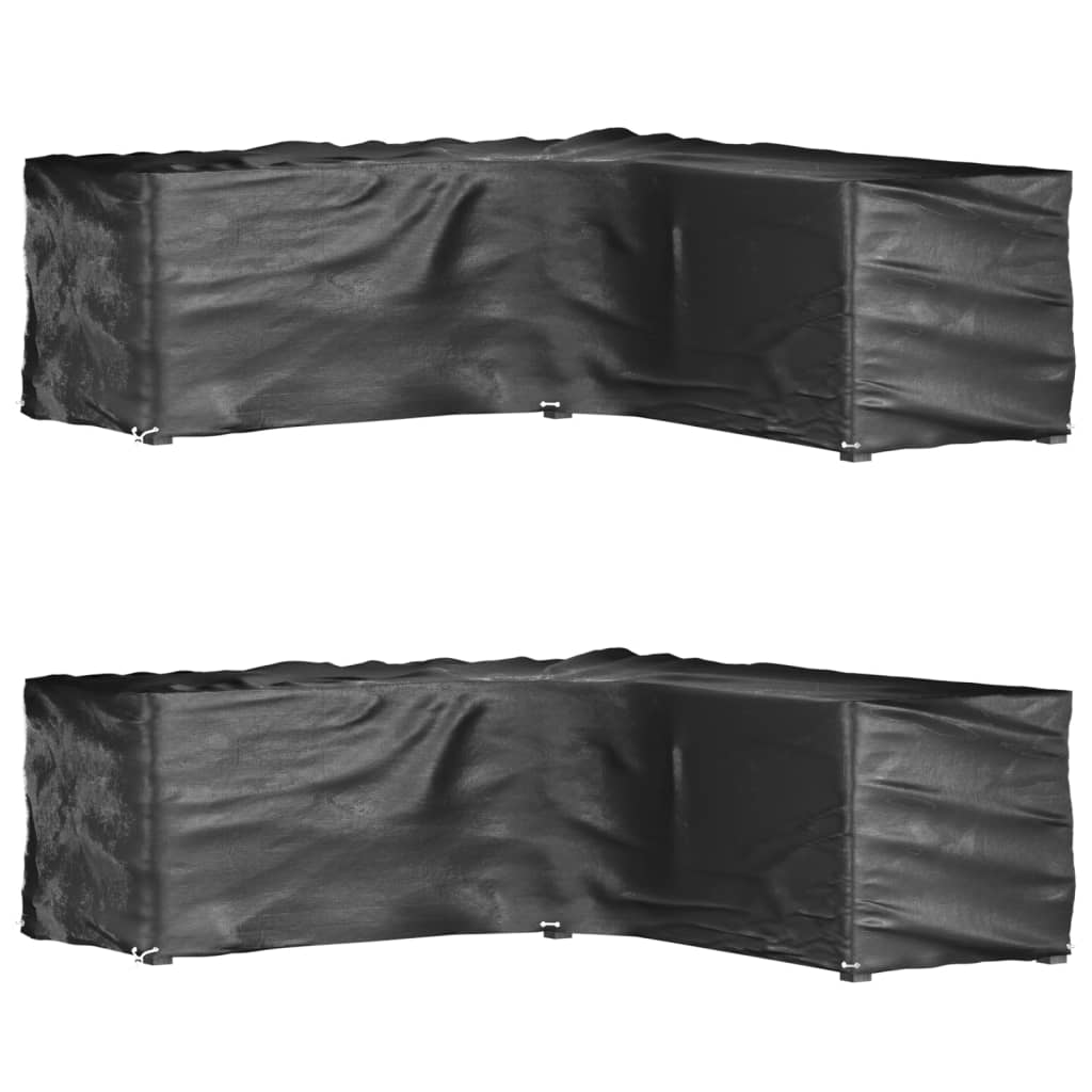 Garden Furniture Cover L-Shaped 12 Eyelets 250X90X90 Cm