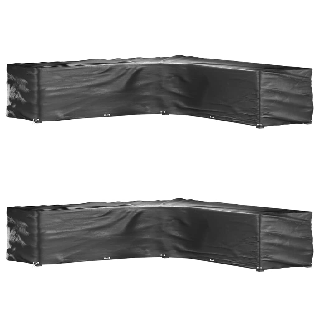 Garden Furniture Cover L-Shaped 12 Eyelets 250X90X90 Cm