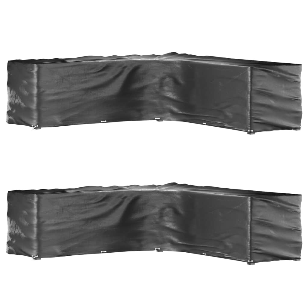 Garden Furniture Cover L-Shaped 12 Eyelets 250X90X90 Cm