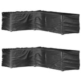 Garden Furniture Cover L-Shaped 12 Eyelets 250X90X90 Cm