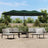 Double-Head Garden Parasol With Leds Sand 449X245 Cm