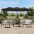 Double-Head Garden Parasol With Leds Sand 449X245 Cm