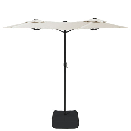 Double-Head Garden Parasol Sand 316X240 Cm