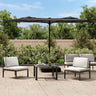 Double-Head Garden Parasol With Leds 316X240 Cm