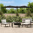 Double-Head Garden Parasol With Leds 316X240 Cm