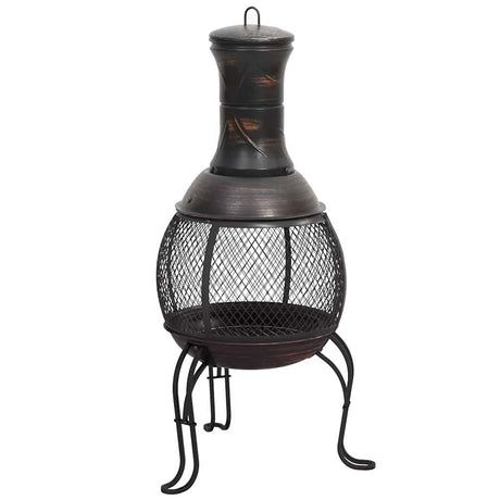 Garden Stove With Poker 39X39X90 Cm Steel