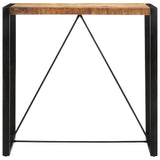 Bar Table 110x55x110 cm Solid Rough Wood Mango