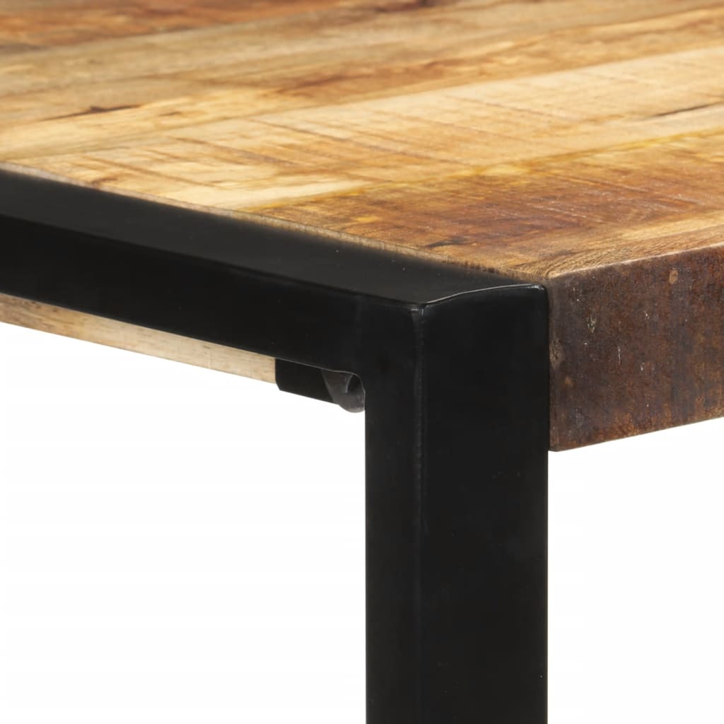 Bar Table 110x55x110 cm Solid Rough Wood Mango