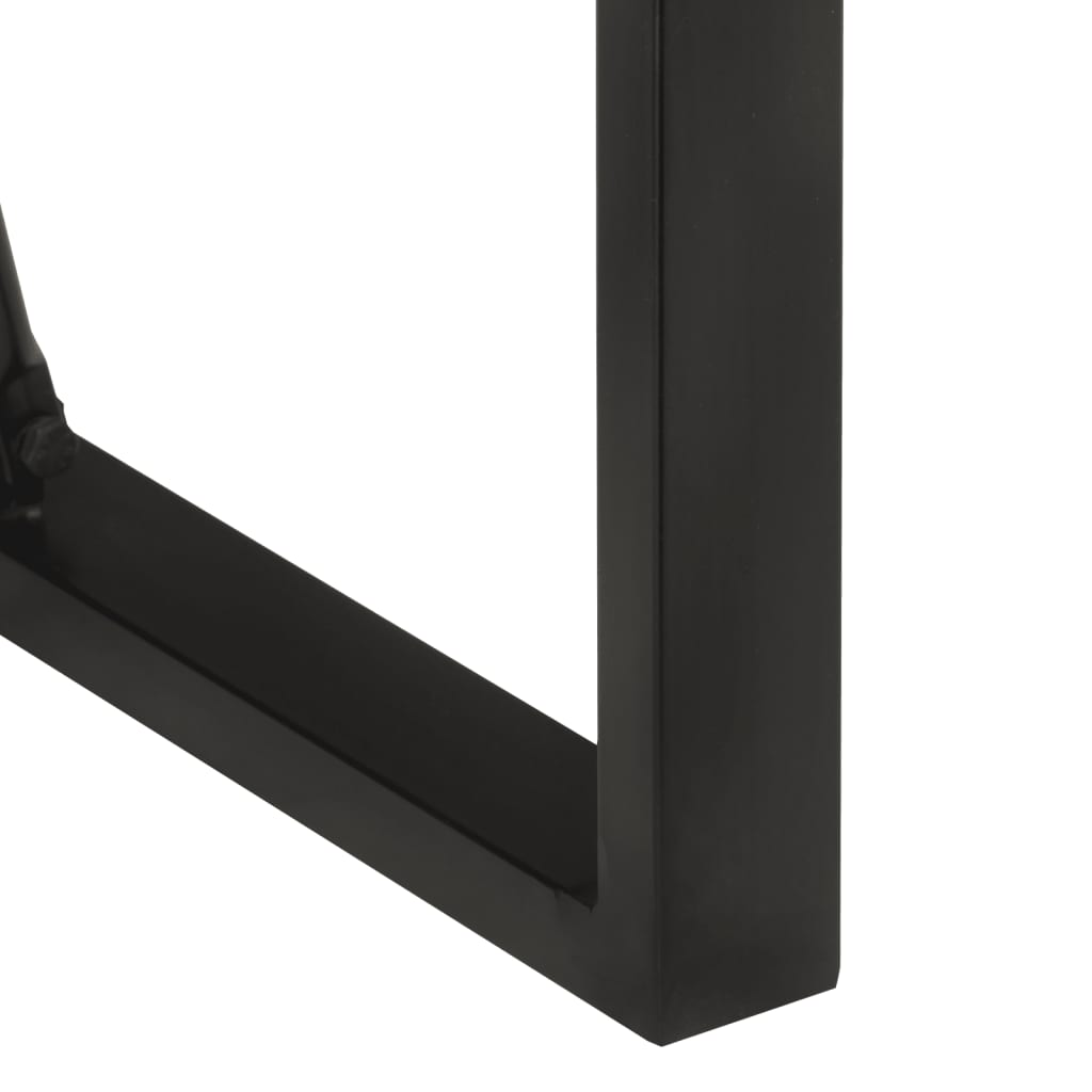 Bar Table 110x55x110 cm Solid Rough Wood Mango