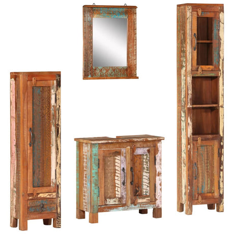 Vanity Cabinet With Mirror And 2 Side Cabinets
