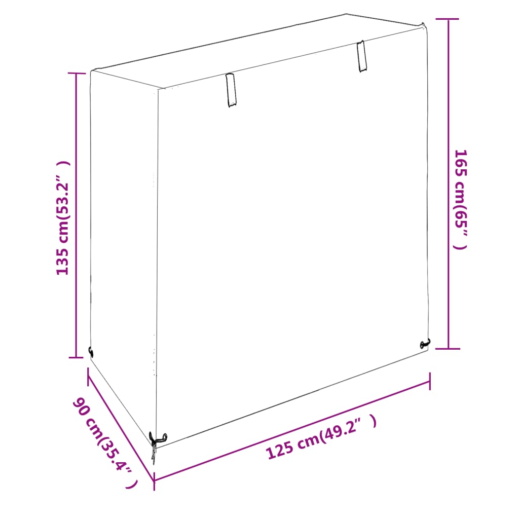 Swing Bench Cover 8 Eyelets Polyethylene
