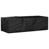 Garden Cushion Storage Bag Black Polyethylene