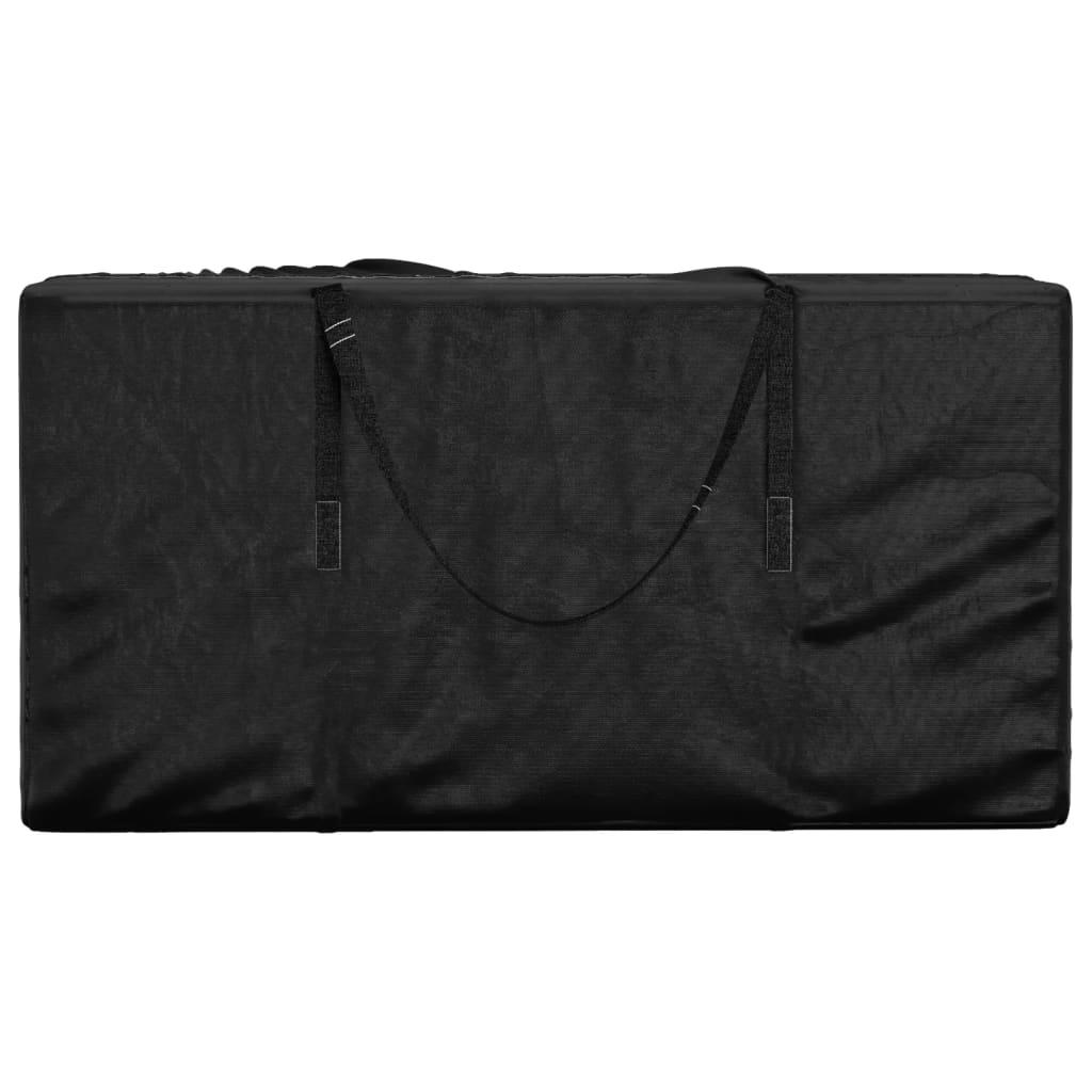 Garden Cushion Storage Bag Black Polyethylene