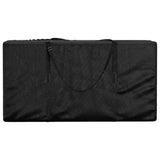 Garden Cushion Storage Bag Black Polyethylene